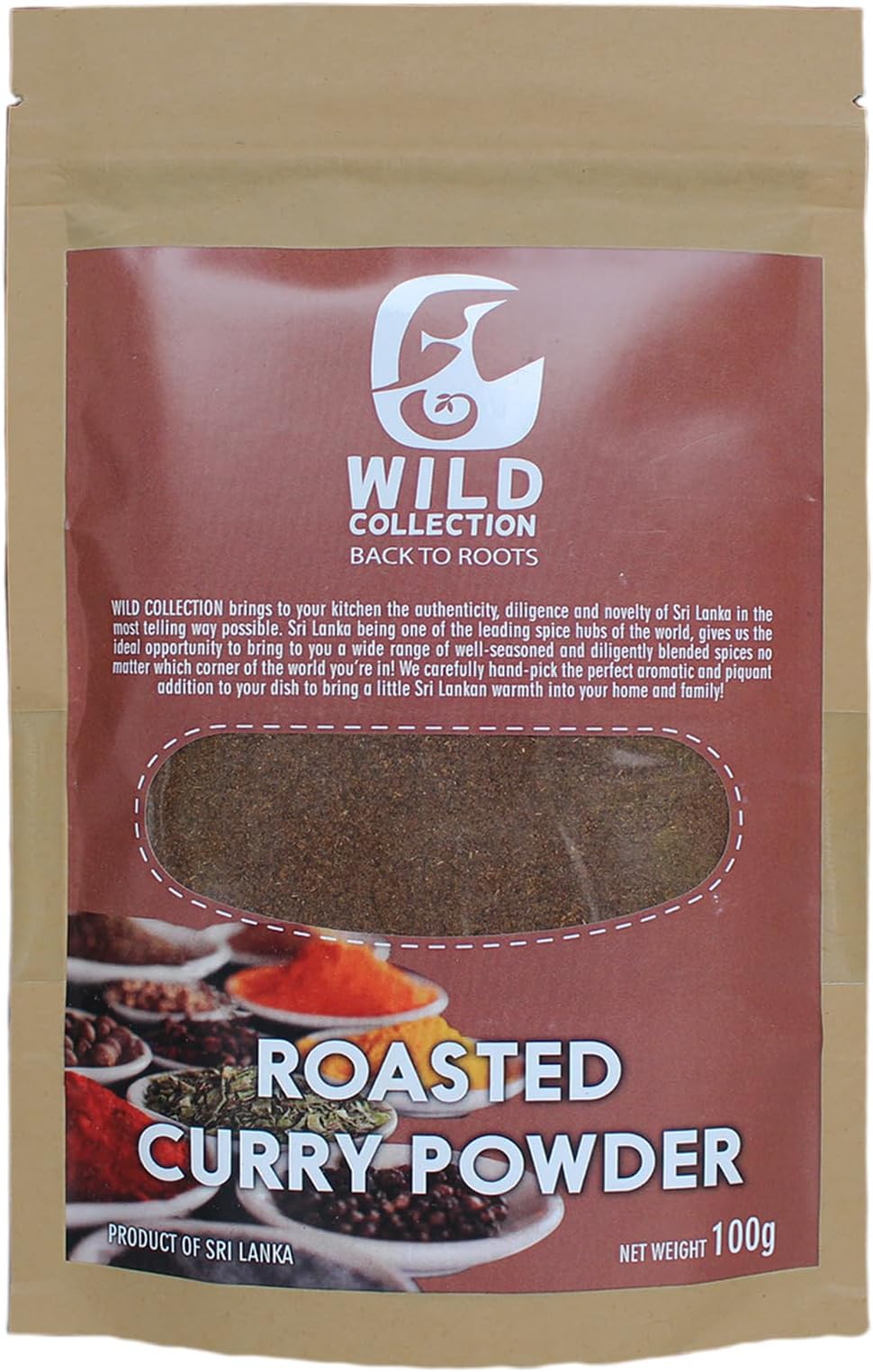 Sri Lankan Unroasted | Roasted Curry Powder Product of Sri Lanka (100g, Roasted Curry Powder)