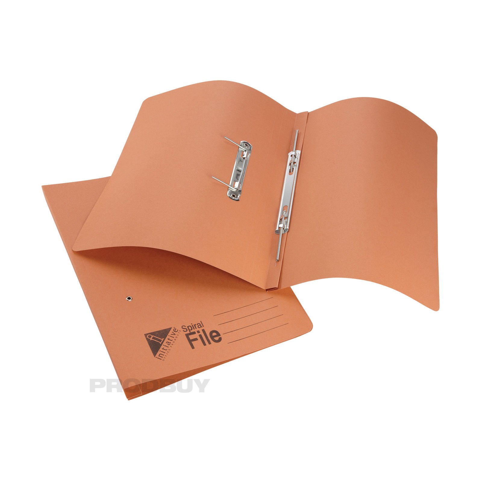 [25 Pack] Orange Foolscap Transfer Spring Files 285gsm 32mm Capacity