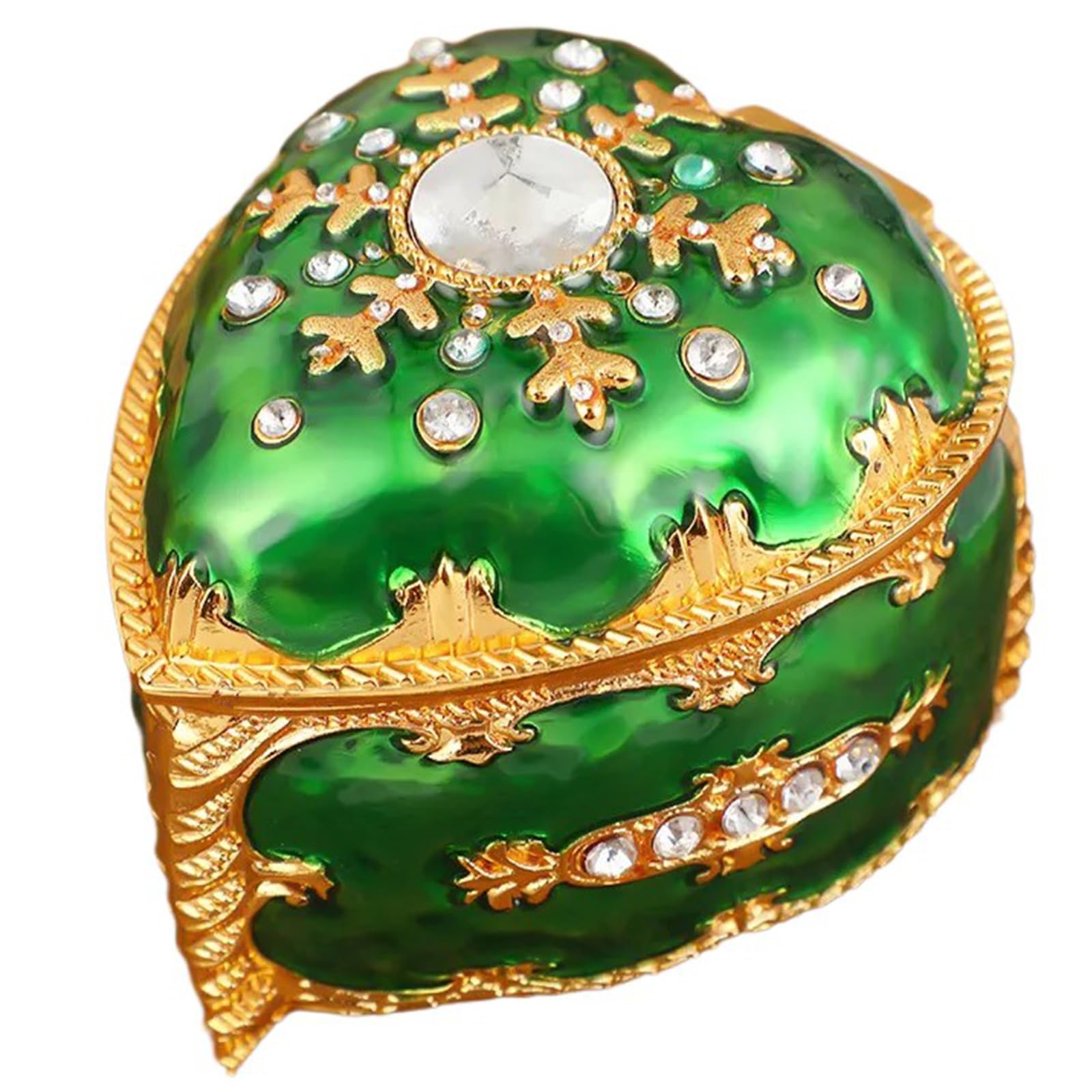 Boîte de présentation en forme de cœur pour bijoux en peluche collier et bague mariage