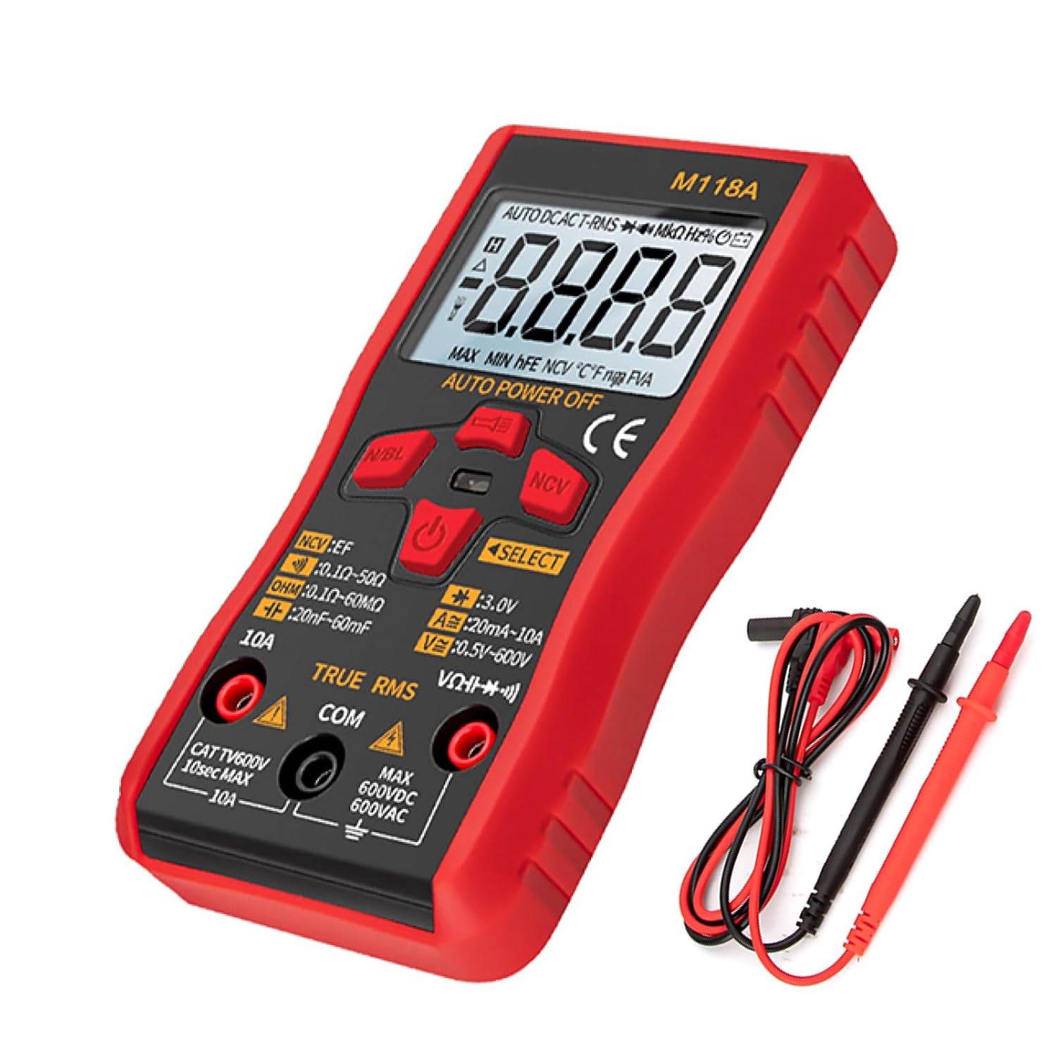Detecting Instrument 6000 Counters M118A Multifunktions-Digitalmultimeter DC-Spannungstester NCV Measuring Tool