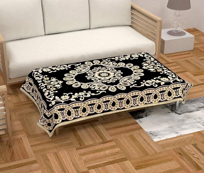 Buy GAURANG 4 Seater Cloth Dining Table, Center Table Mat 4 Seater Glass Sofa Center Set Floral