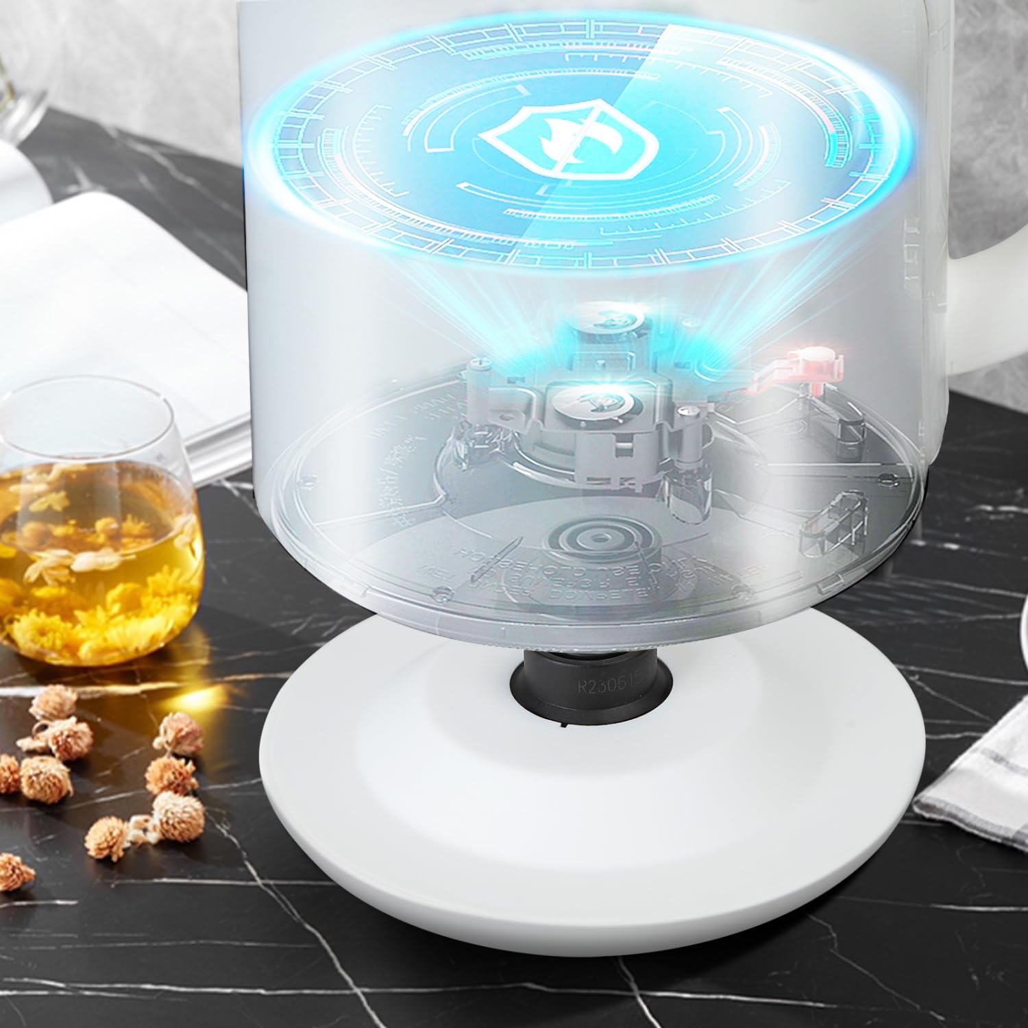 Taylor Swoden Zoey - Hervidor de Agua Retro de Toque Frío, 2200W 1.7L, Doble Pared de Acero Inoxidable, Ajuste de Temperatura, Pantalla LED con Temperatura en Tiempo Real, Mantener Caliente 1 hora(1)
