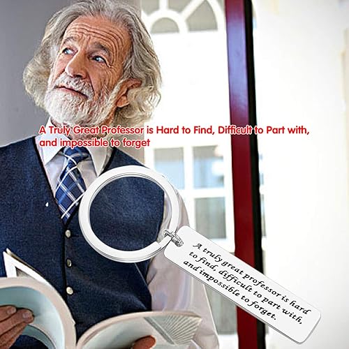 Miniatura 7 de Llavero con texto en inglés "Thank You", regalo para profesor, joyería para profesor, un verdadero profesor es difícil de encontrar difícil de