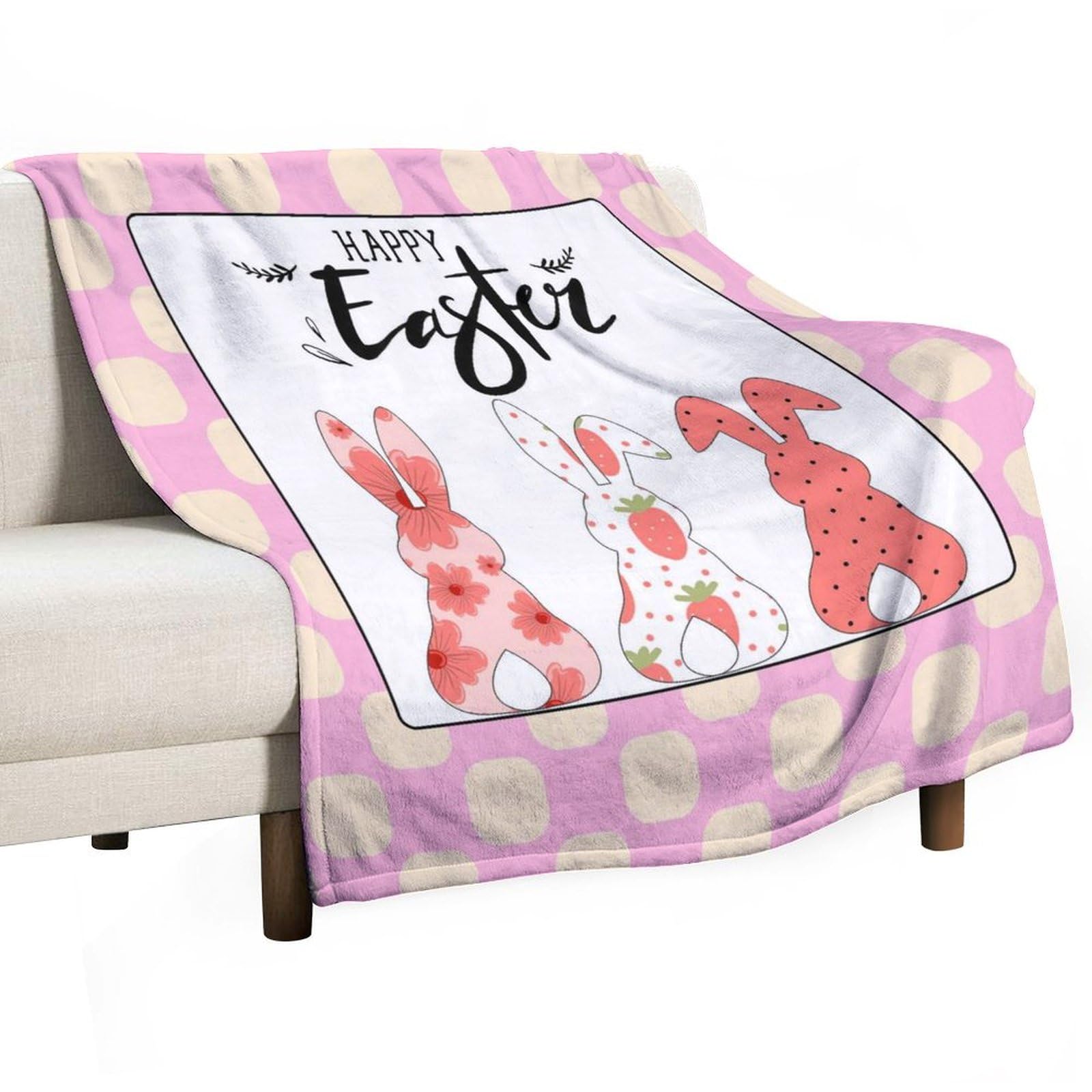 Couverture polaire douce à offrir pour elle et lui, cadeau de Pâques idéal