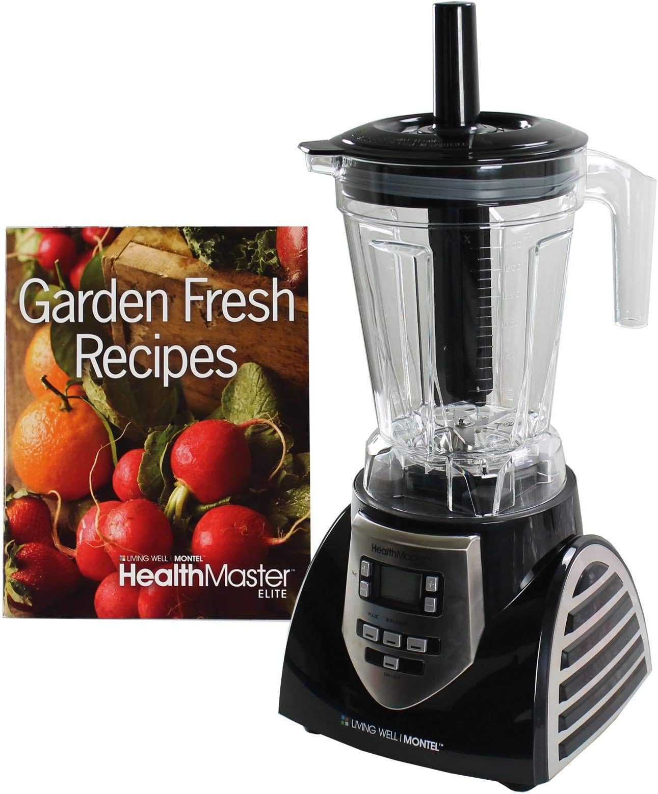 Food Emulsifier, Fruit and Vegetable Blender by Montel Williams-Black & Stainless Steel