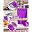 FireKylin 100 Pack Smell Proof Bags 7.9 x 11.8, Resealable Bags with Matte Window, Foil Pouch Stand Up Sealable Bags for Packaging(Purple)