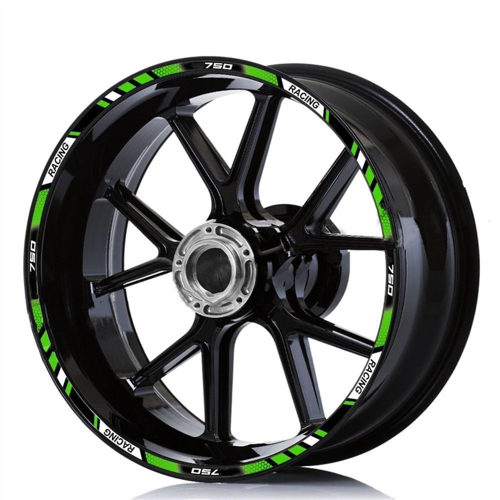 Motorcycle for Kawasaki for Z 750 Accessories Wheel Stickers Reflective Decals Rims(Color2)
