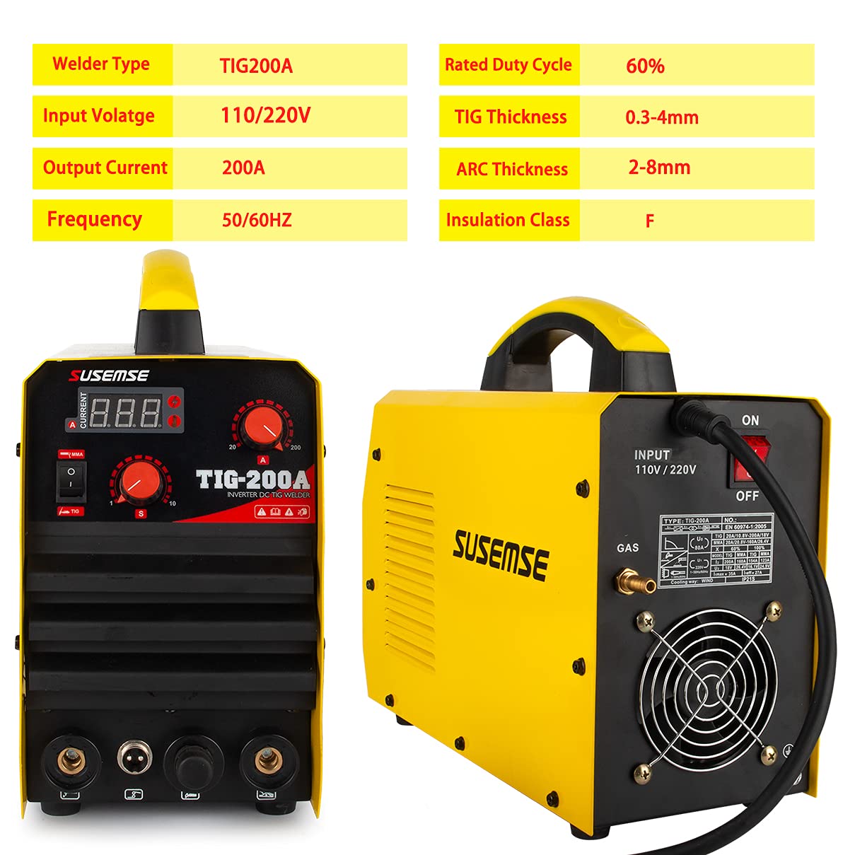 TIG Welder Stick Welder Machine TIG200A 200Amp TIG/Arc Welding