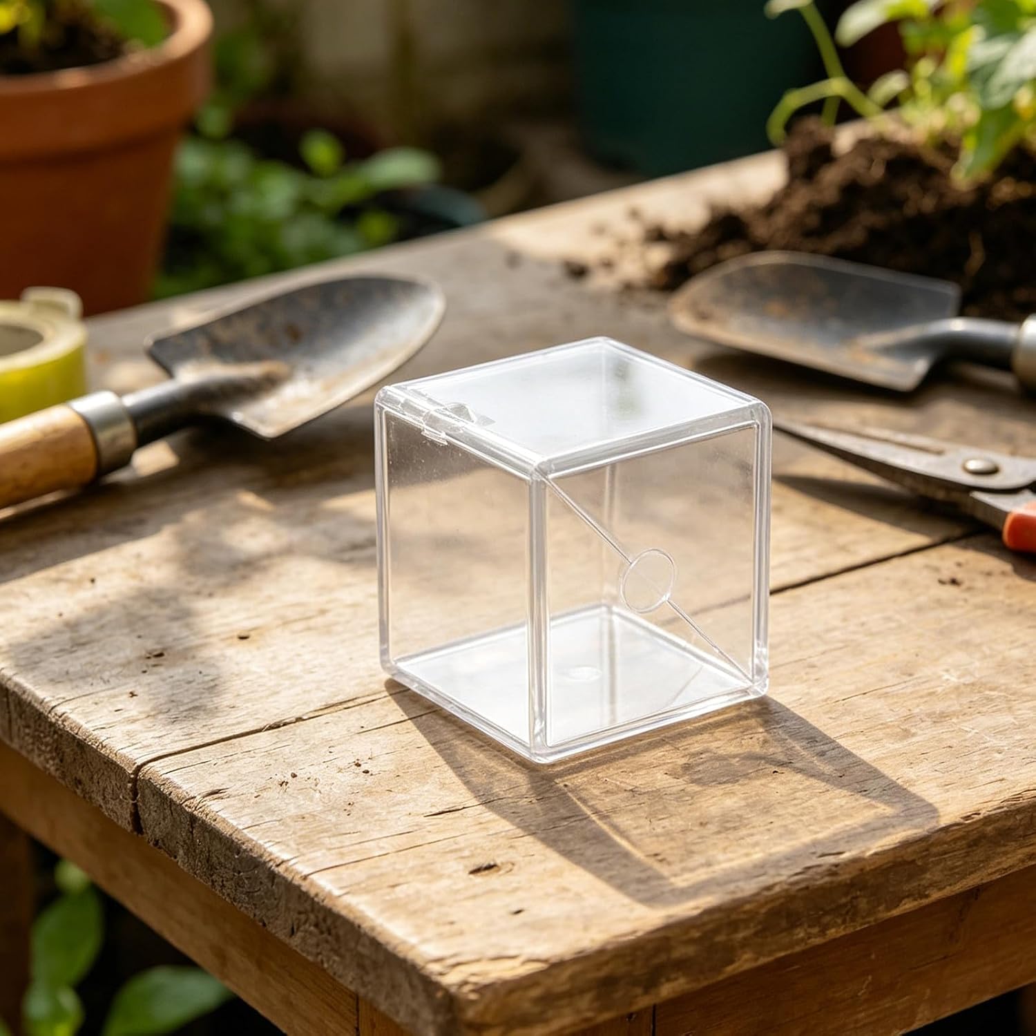 2pcs Fruit Shaping, Square Clear Tomato Shaper, Cube Vegetable for Gardening, Novelty Fruit Forming Tool for Melon Strawberry Tomato