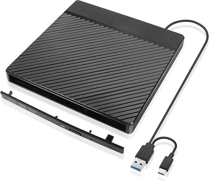 YAODHAOD External CD Drive kit USB3.0 Interface Portable Computer