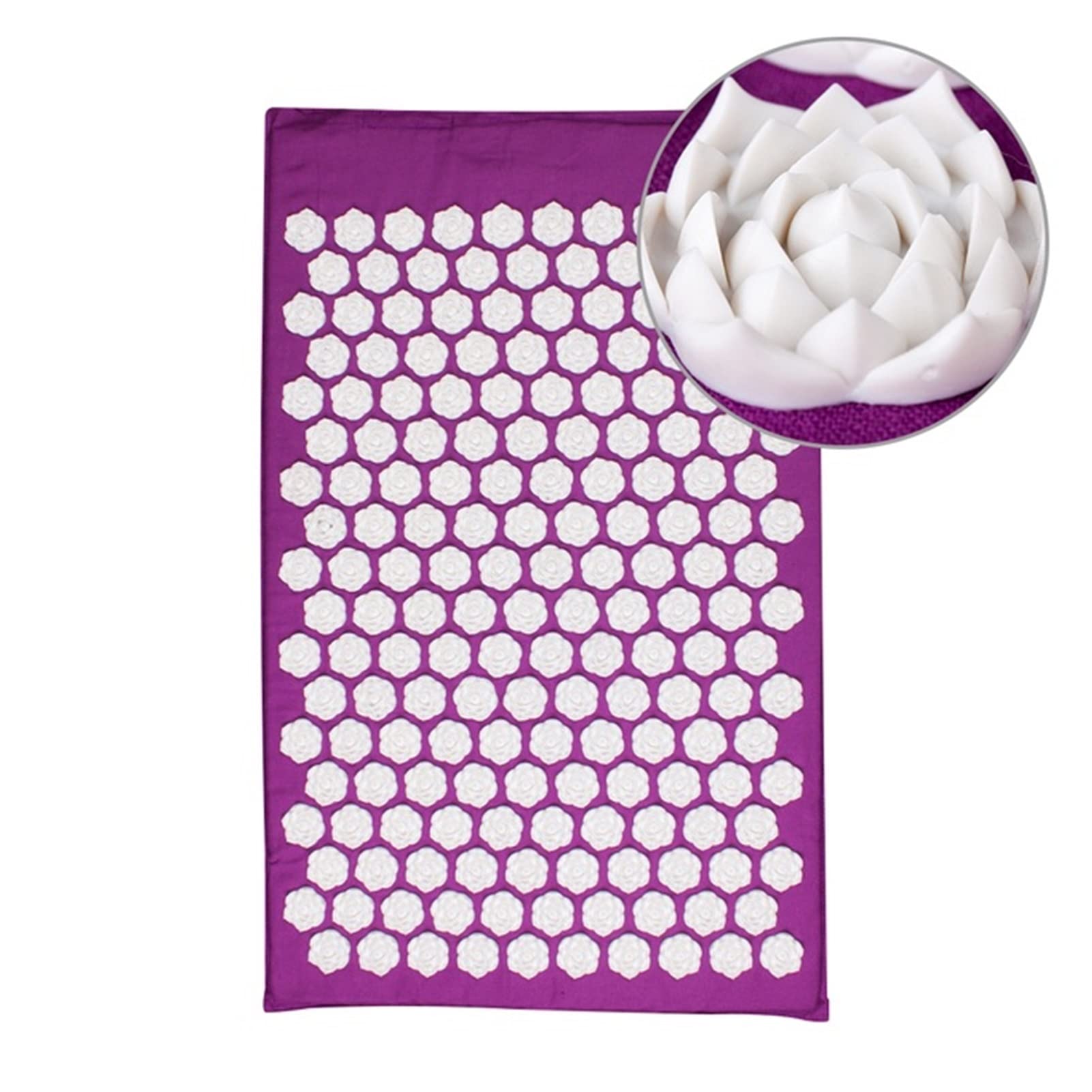 Cojín De Masaje Masaje de acupresión de acupresión de acupresión Aliviar el Dolor de estrés Dolor de Yoga Almohada Gota Envío Cojín De Masajes(Purple Cushion)