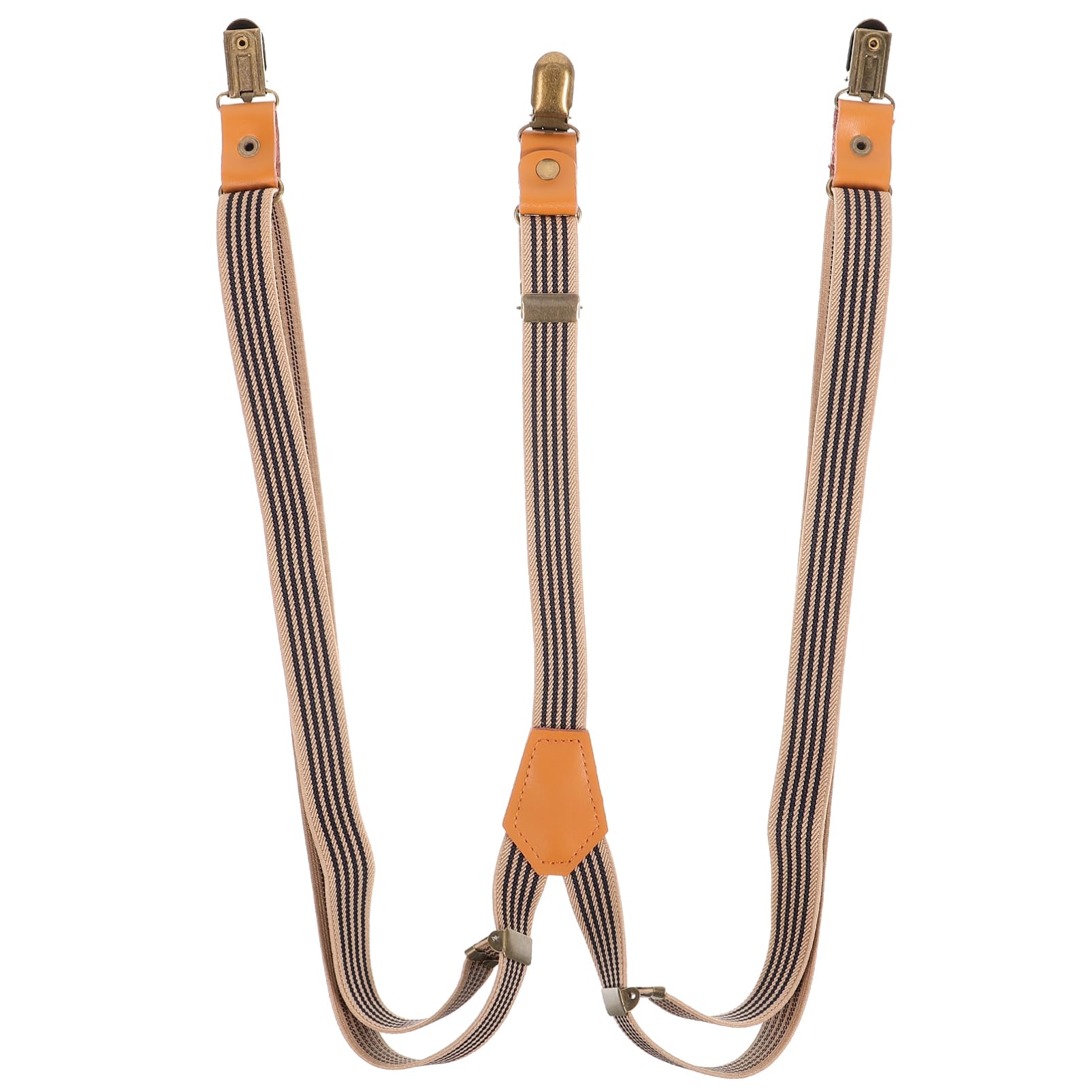 PartyKindom Duty Belt Suspenders Metal Multifunctional Elastic Strap Fabric Trousers Elastic Strap Suspenders