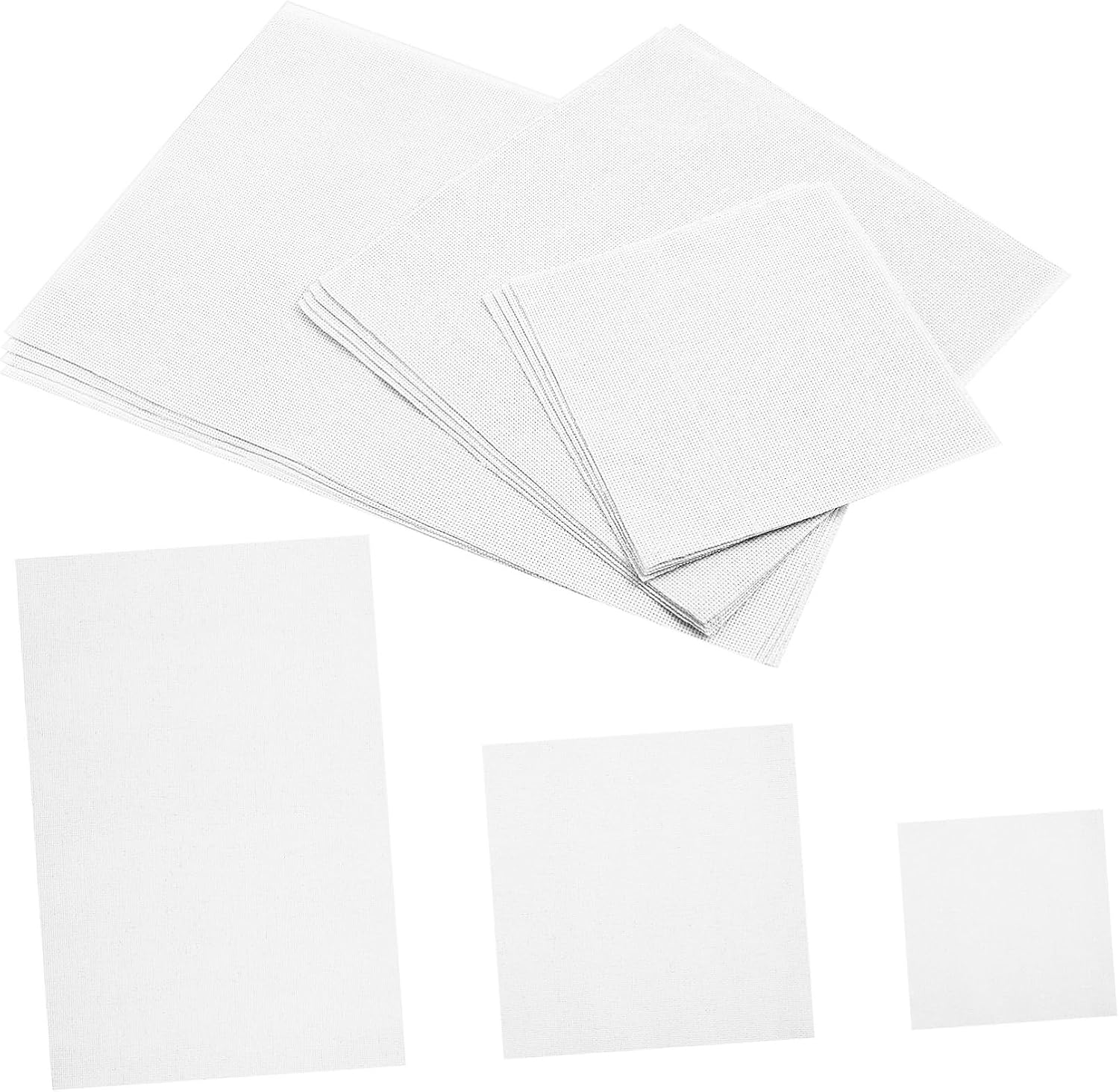 VILLCASE 12 Pcs Embroidery Fabric Squares 14 Count Cross Stitch Mesh for DIY Projects Sewing and Crafting