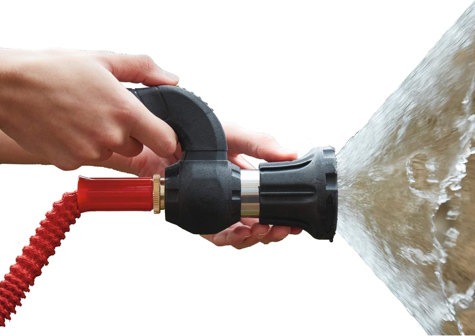Mighty Blaster Fire Hose Jet Nozzle - Garden Hose Attachment, Pressure Jet Washer Nozzle, Patio Cleaner, Garden Furniture, Decking, Cars & Caravans, Jet Wash Power or Mist Setting, Universal Connector