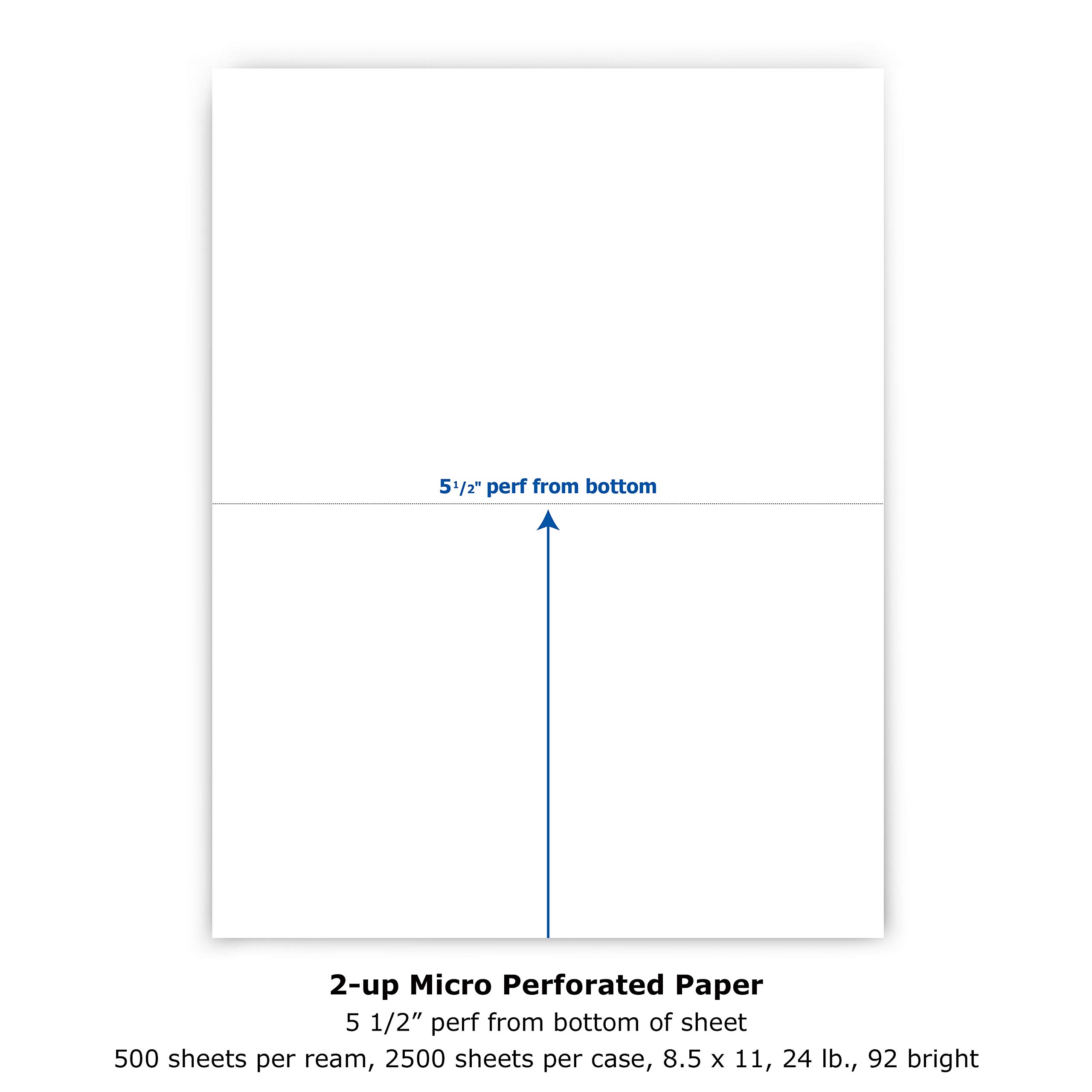 Amazon.com : PrintWorks Professional Half Sheet Perforated
