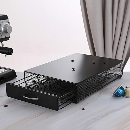 Miniatura 6 de Nespresso Vertuoline - Cajón de almacenamiento de cápsulas Vertuo, soporte de metal para café, organizador de cápsulas de varios sabores, capacidad