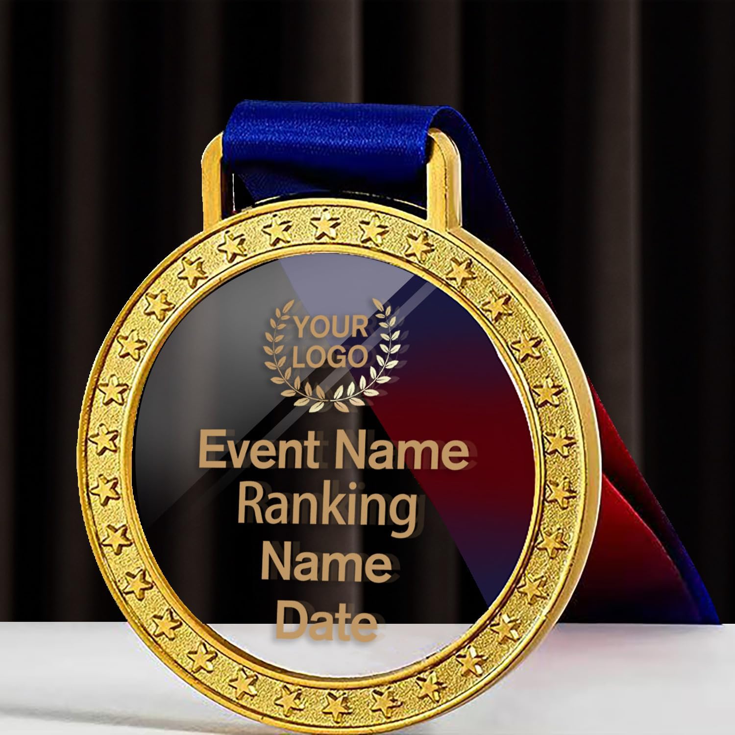 Maicican Personalized Custom Trophy, Acrylic Trophies with UV Printing Technology, Customizable Trophies with Text, Perfect for Event and Tournament Prizes