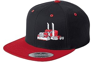 Trucker Truck Hat Big Rig Cap Flat Bill Snapback