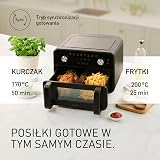 Panasonic NF-BC1000KXE Frytkownica beztłuszczowa Air Fryer Flex z okienkiem, 30°-230°C, 9,6 L, podwójny kosz, delikatna para, 8 programów, łatwe czyszczenie, czarna