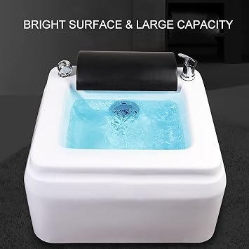 Pedicure Foot Spa,Portable Foot Spa Sink,Foot Soaker,with Pedicure Foot Rest,Foot Bath,feet Spa Tub,Pedicure Spa Bathtub,Acrylic Pedicure Sink