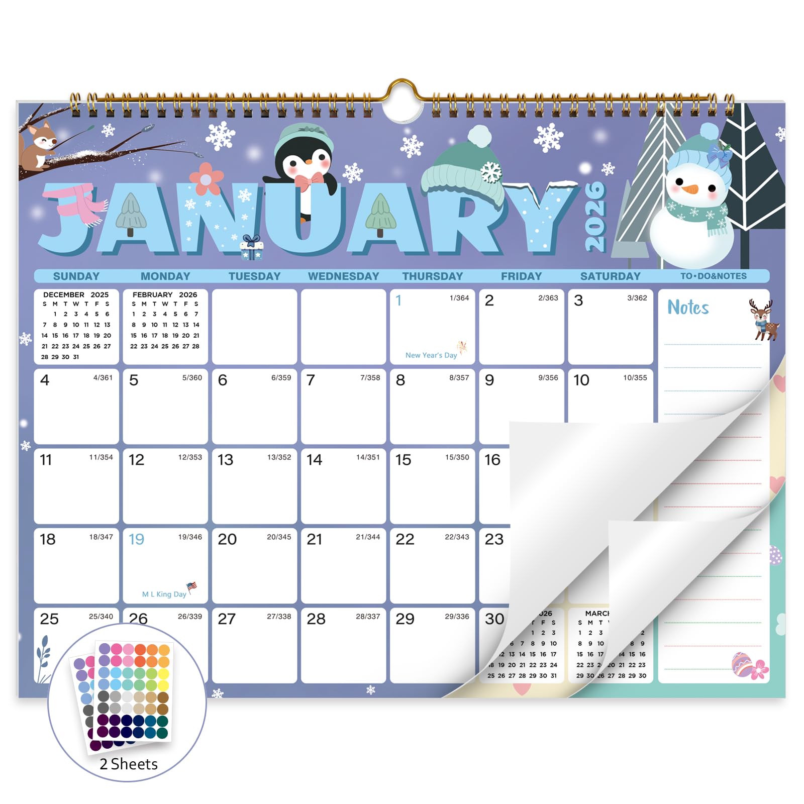 XISIDO 18-Month Calendar