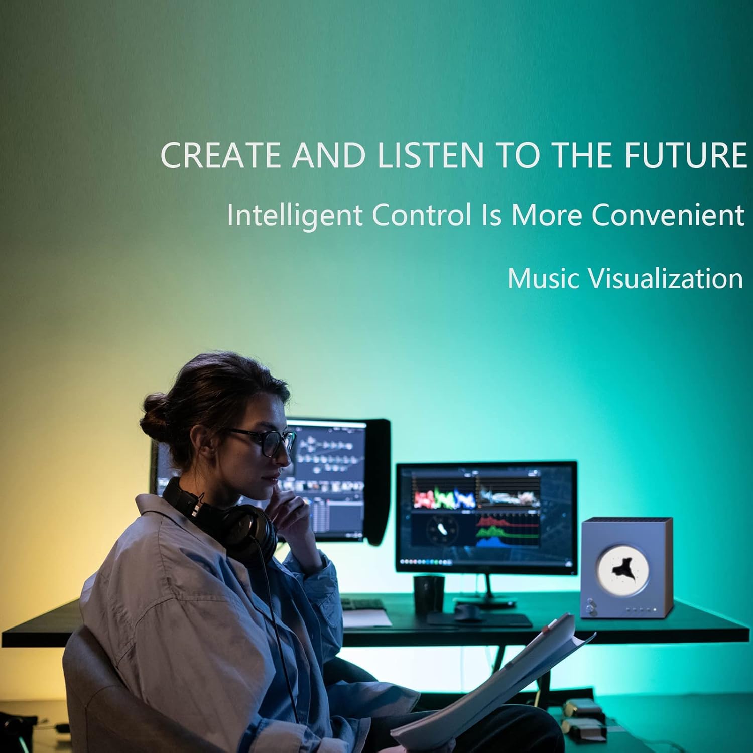 magnetic fluid speaker portable wireless speaker with 50w subwoofer 12h playtime golden magnetic fluid white appearance bluetooth 5 1wireless mag