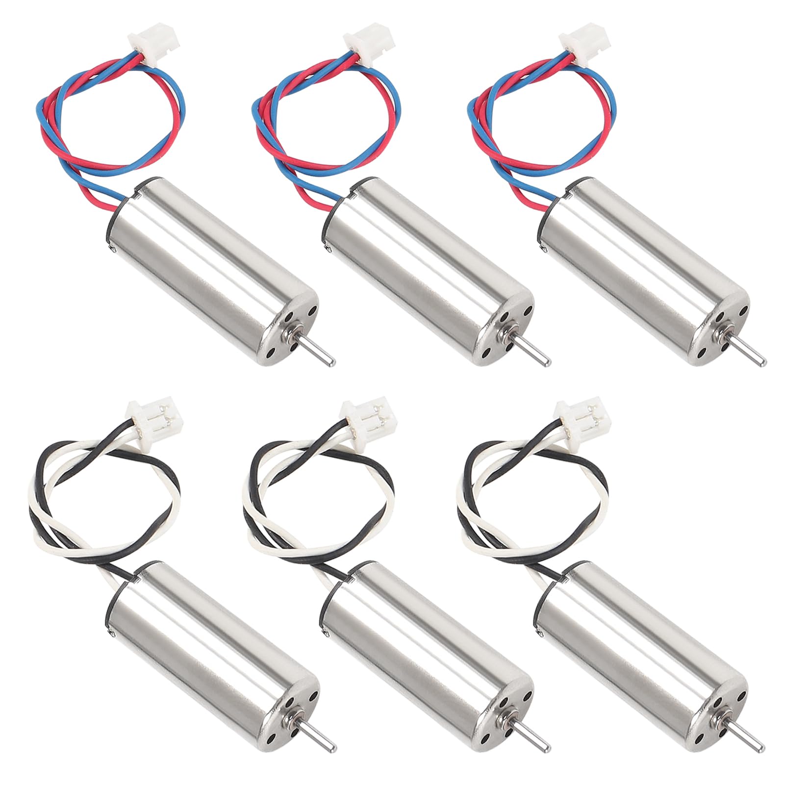 Coliao 6pcs 8520 Motor 8.5x20mm 15000KV Brushed Motors 4CW 4CCW Coreless Motor Mini DC Motors with JST-1.25 Connector for DIY Micro Quadcopter RC Drone
