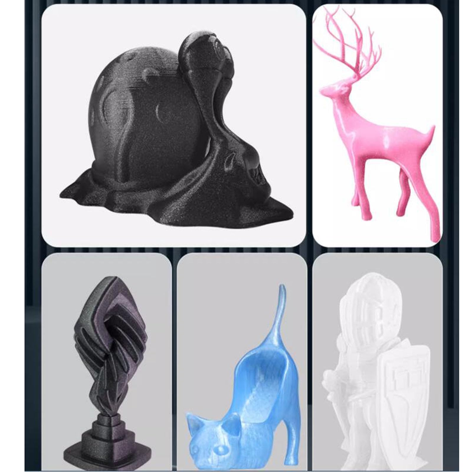 Materiały eksploatacyjne do drukowania 3D, filament PLA Flash do drukowania 3D, 1,75 mm, 1 kg, wielokolorowy do drukarek FDM (niebieski)