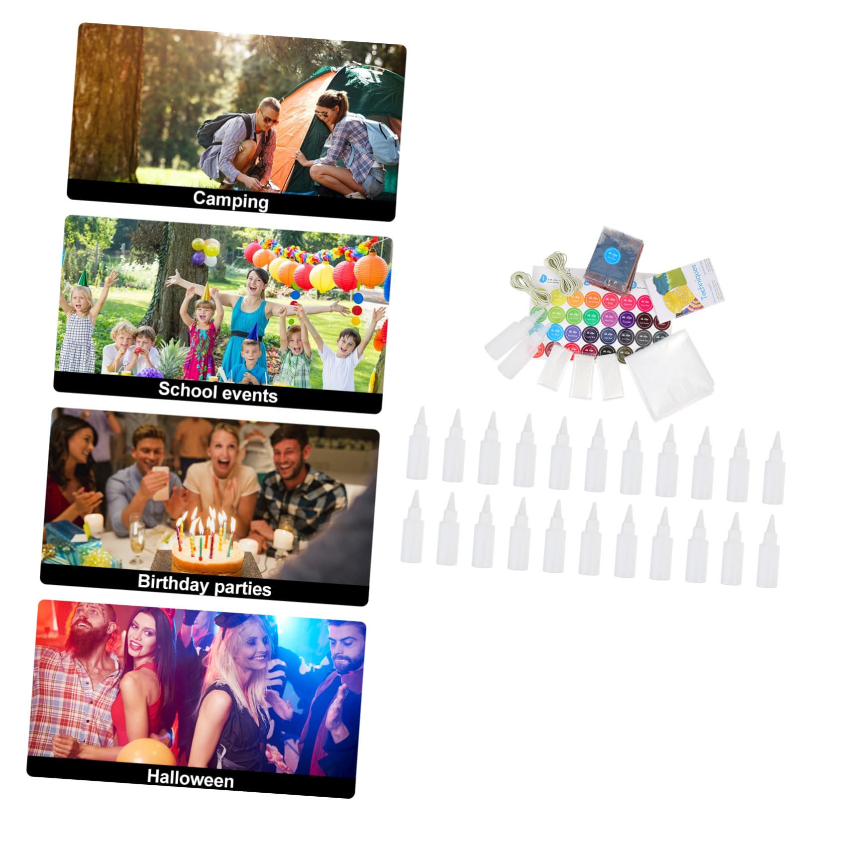 1juego De Polvo Para Teñir Telas Kit De Teñido Para Adultos Para Fiestas Campamentos De Verano y Manualidades