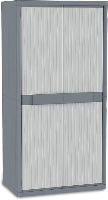 Terry, Jumbo 2900 UW, Especially spacious 2-Door Outdoor Cabinet, 4 Internal Shelves - 89.7x53.7x180 cm