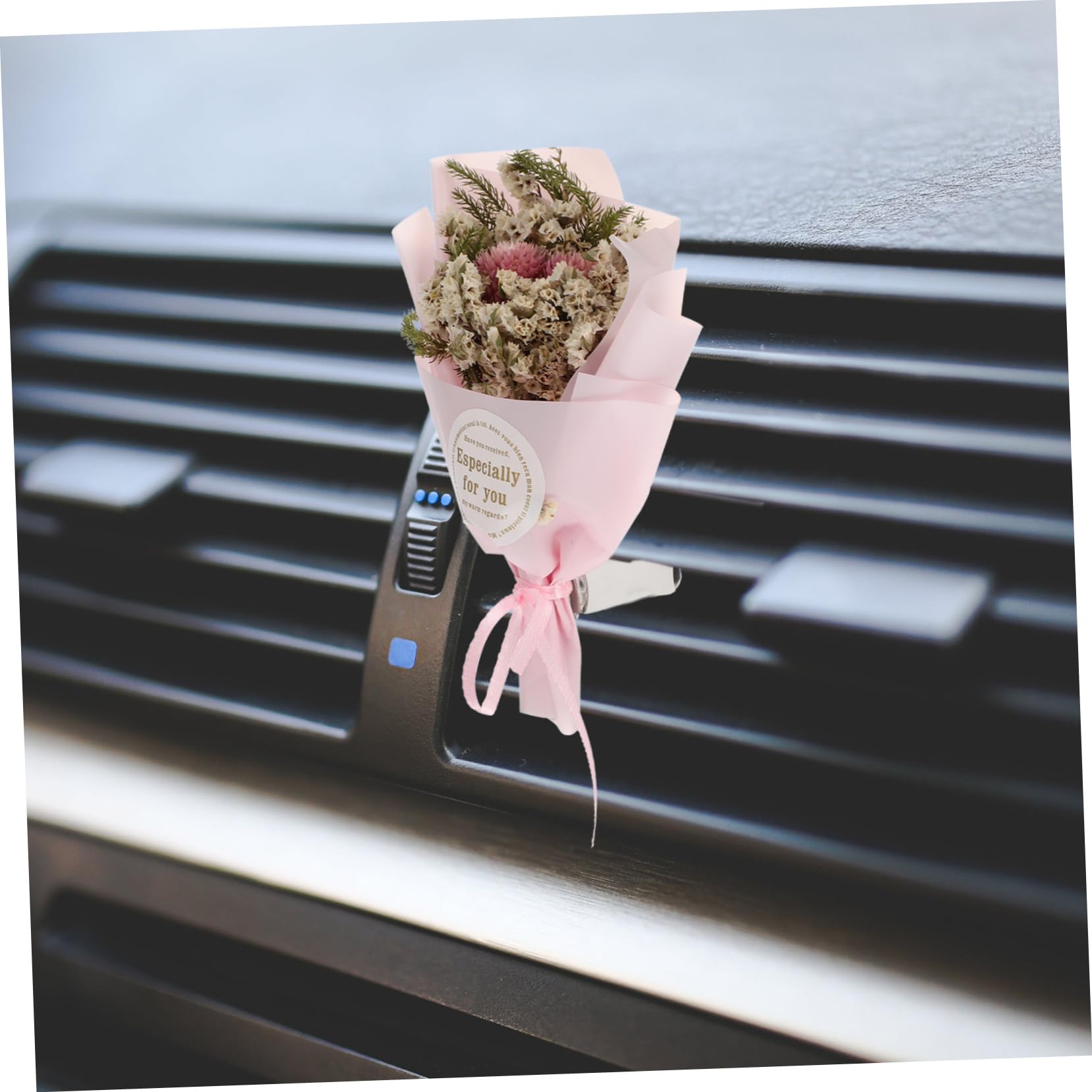 ULTECHNOVO 4pezzi Clip Per Auto Con Fiori Secchi Diffusore Per Aria Condizionata Decorazione Interna e Profumo Fresco Per Ogni Viaggio