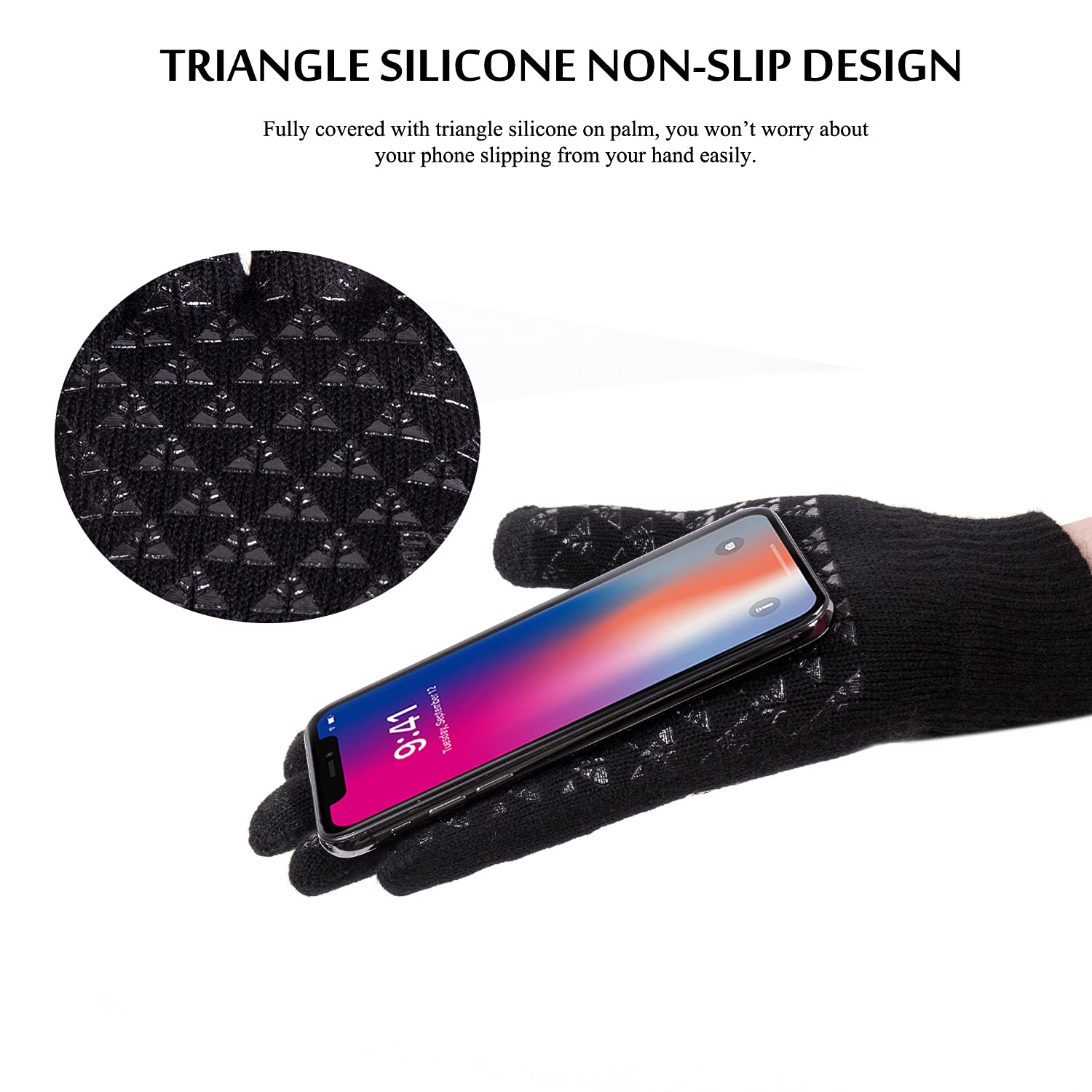 TRENDOUX Guanti invernali uomo donna - guanti touch screen - computer smartphone table lavoro invernali termici flessibili - caldi morbidi sportivi bici corsa antiscivolo ciclismo