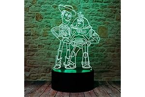 Toy Story Sheriff Woody and Buzz Lightyear Anime Character 3D Optical Illusion...