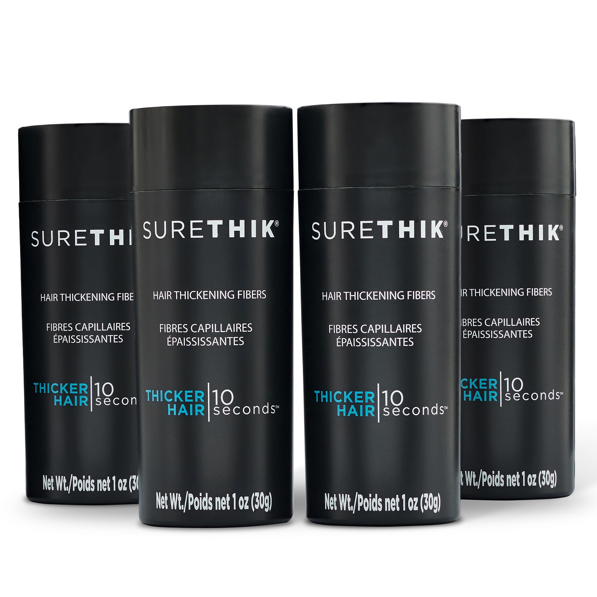 SURETHIK Hair Thickening Fibers Value Pack 4 x 30g DARK BROWN
