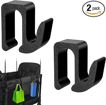 Multipurpose Side Hooks for Wonderfold Wagon,2 Pack Sturdy Hooks Accessories Compatible with Wonderfold Wagon W4,Perfect for Organized and Space-Saving TravelUpgraded