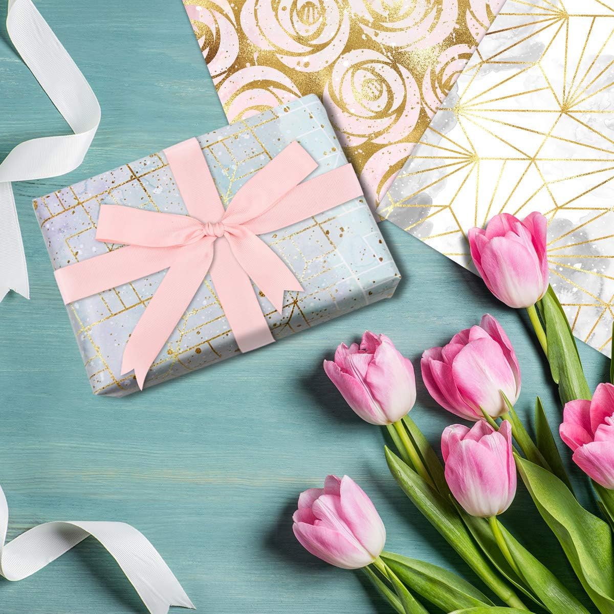 14 Pcs Decorative Craft Paper Scrapbook Paper 12 x 12 Inches Construction Paper Card Stock Craft Paper DIY Gift Box Wrapping for Father's Day