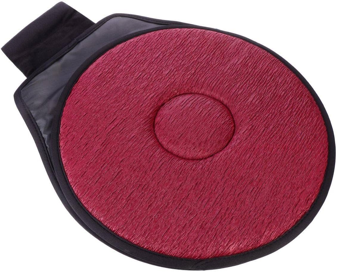 Swivel Car Seat Cushion: 1pcs Multifunction Rotating Car Seat Chair Cushions - 360 Car Seat Swivel Spinner with Non-Slip Base - Rose Red,16 Inches in Diameter