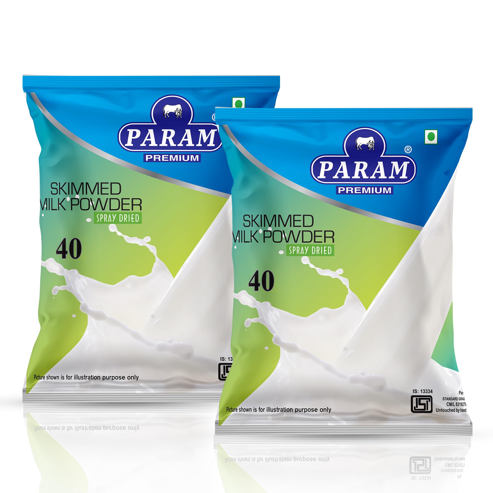 Param Skimmed Milk Powder 500g (Pack of 2) | 100% Pure & Natural | Low Fat, Sugar Free, High Protein | No Preservatives | For Tea, Coffee, Cooking & Baking | Instant & Fat-Free Dairy Milk