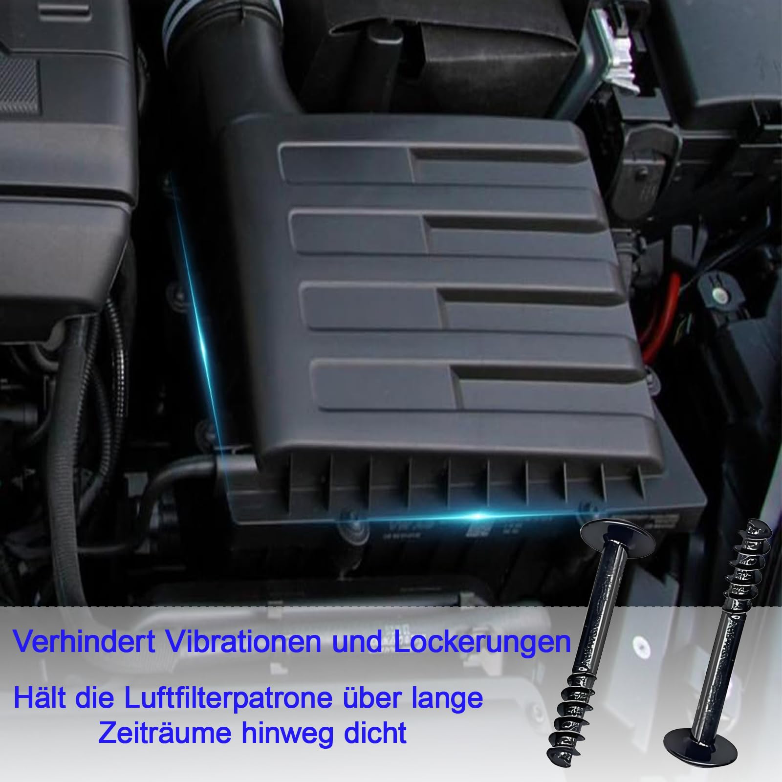 12 sztuk śrub do filtra powietrza do VW, śruba mocująca, filtr powietrza, kompatybilny z Vauxhall, kompatybilny z Opel, 33,5 mm x 5 mm, akcesoria zamienne do samochodów Volkswagen Tiguan/Tiguan L