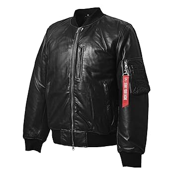 Risk Rider MA-1フライトジャケット Amazon.co.jp: [ライズ] MOTO MA-1 冬 バイク 本革 レザー
