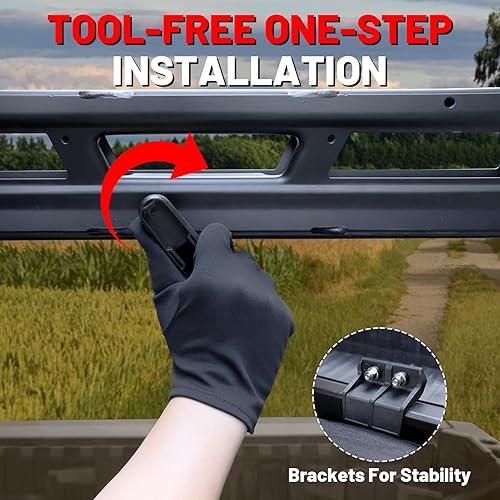 Miniatura 8 de StarknightMT Ventana Trasera Ranger 1000, Parabrisas Trasero Tintado Compatible con Polaris Ranger 1000 XP 1000 Crew 2017-2026 Ranger XP 900 Crew