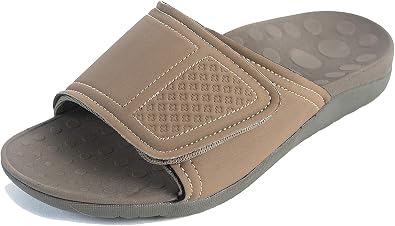 Medical SOLES RX+ Unisex Recovery Sandals - Orthotic Sandals with Comfortable Arch Support and Adjustable Strap for Foot and Leg Pain Relief for Men and Women