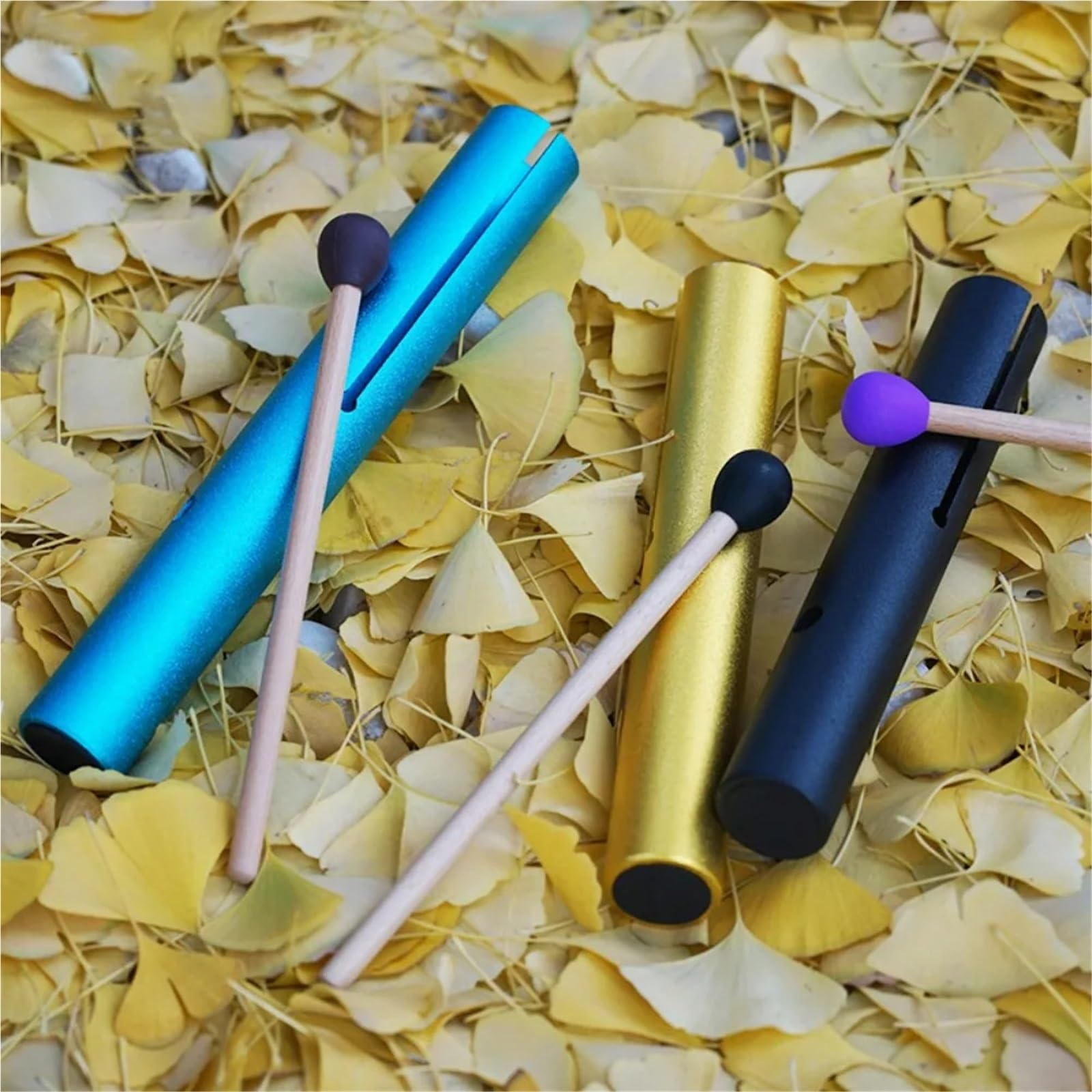 Tubo Wah DEF Note de aluminio, minitubo portátil for meditación, sanación sonora, instrumentos musicales percusión raros for regalo infantil Tubo Wah Wah de Aluminio(Blue D Note 28cm)