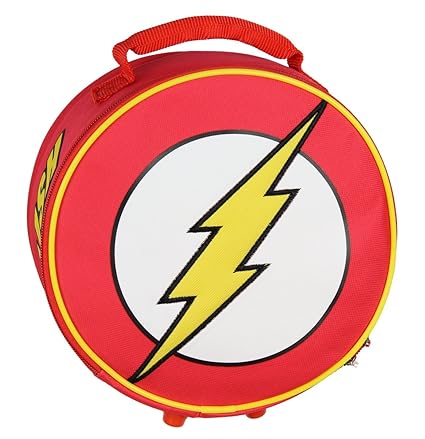 DC Comics Flash Lunch Box Soft Kit Insulated Cooler Circle Bag