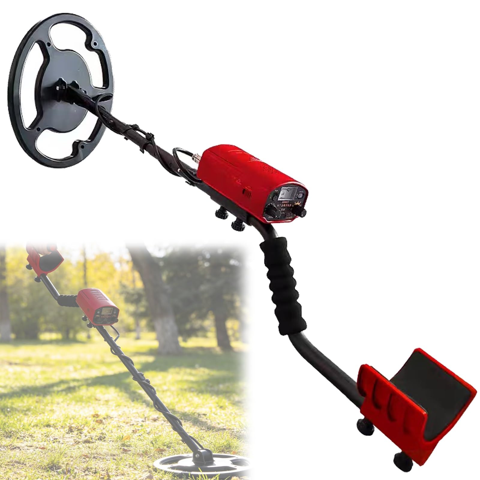 Yxzqloz Gold Professional Metal Detector For Treasure Hunting - 13 Water-Proof Search Coil, All-Terrain Detector, Dual Mode, Led Flashlight For Night Use, Easy To Use