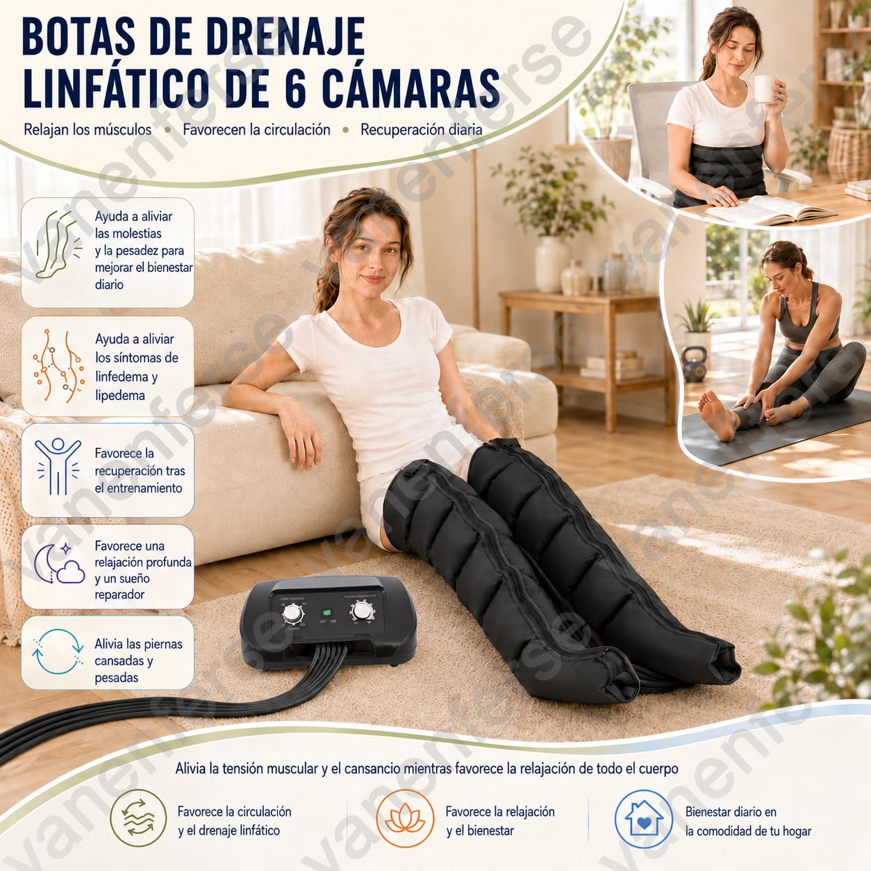 Botas Presoterapia para Casa Piernas