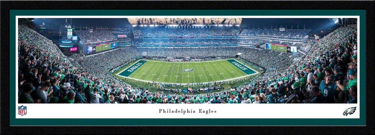 Philadelphia Eagles - Unframed Poster by Blakeway Panoramas (40"W x 13.5"H)