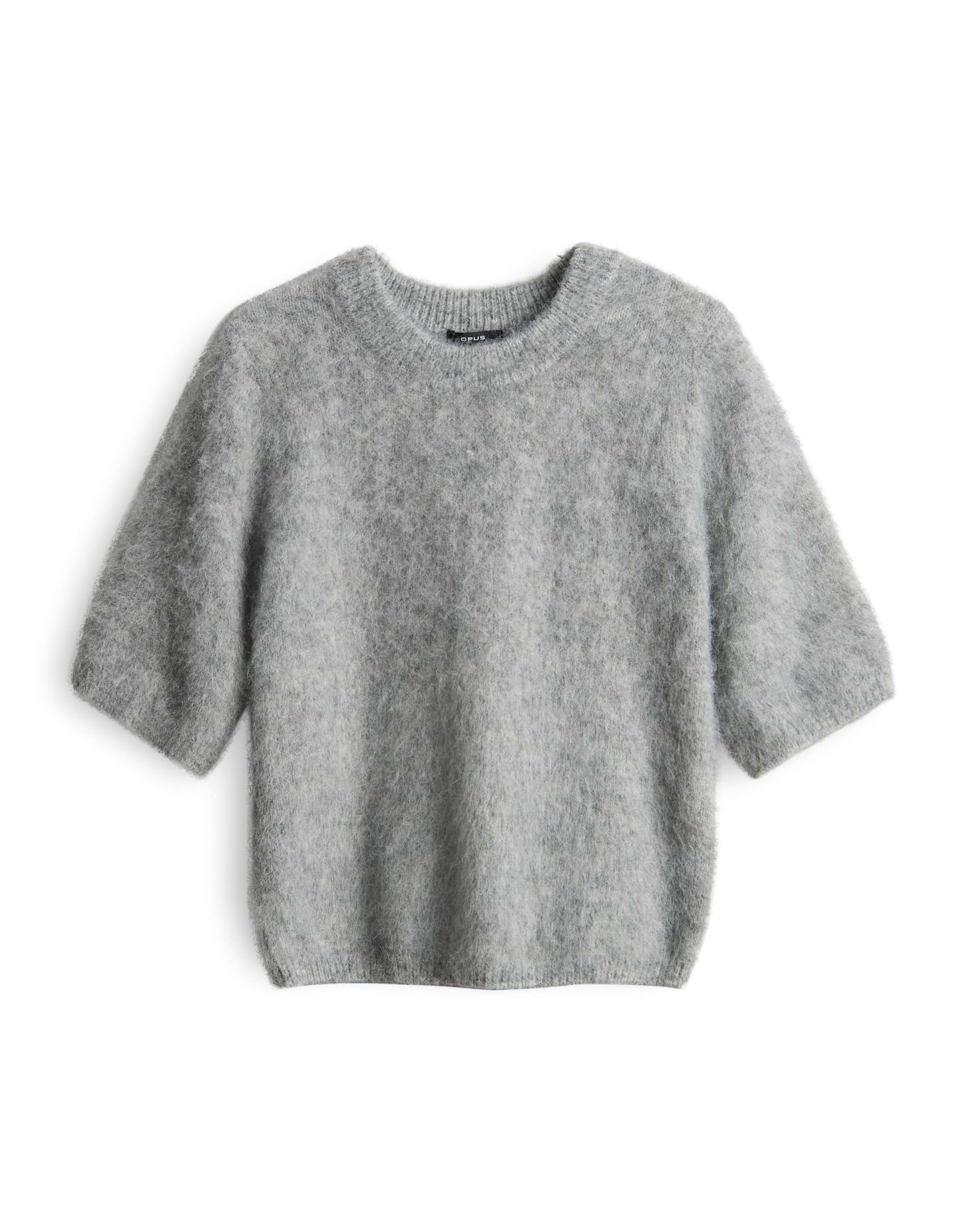 OPUS Damen Pullover | PLAUSH Regular Kurzarmpullover mit Wollanteil
