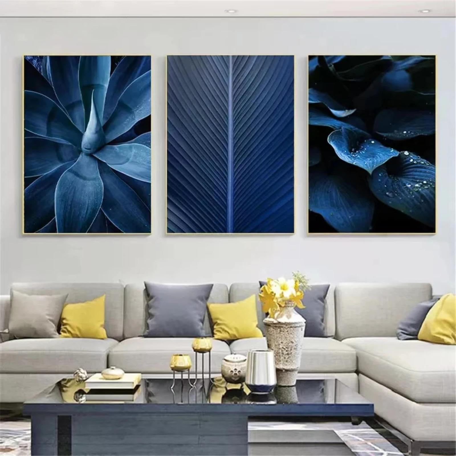Affiche décor maison bleu marine fleur : créez un cocon de sérénité - 8