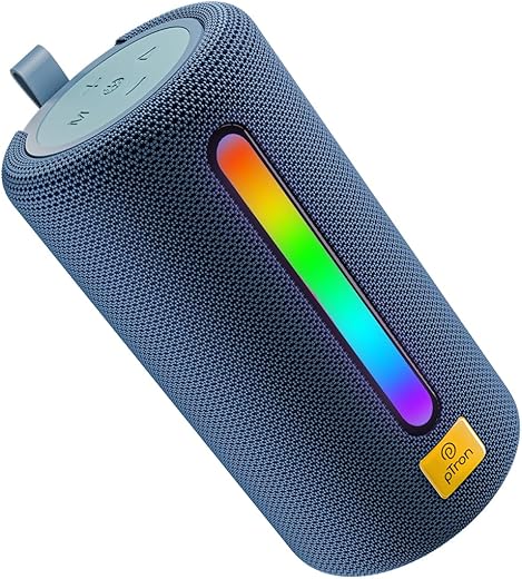 pTron Fusion Buzz 14W Bluetooth Speaker with Pristine Sound, 8hrs Playback, Rhythmic RGB LEDs, Multi-Play Modes BT5.3/TF Card/USB, TWS Feature,…